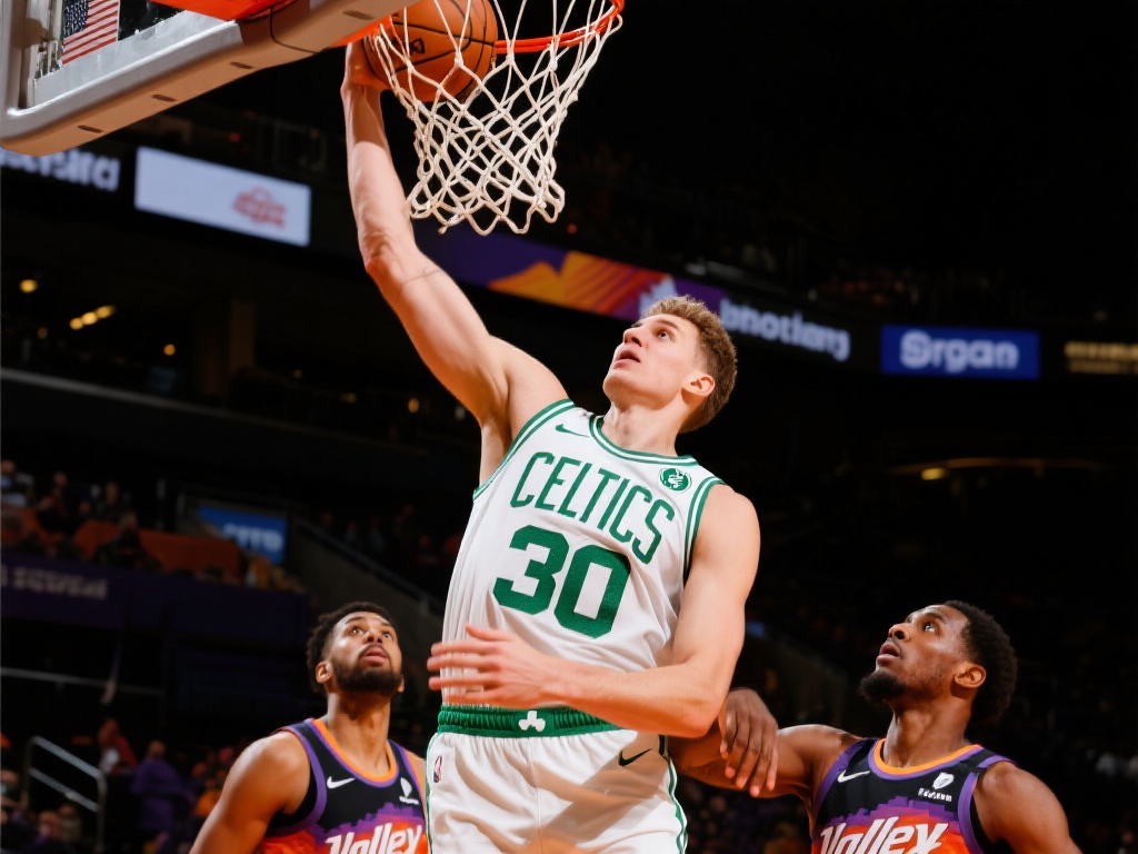 波尔津吉斯狂砍30分 凯尔特人轻松击败太阳