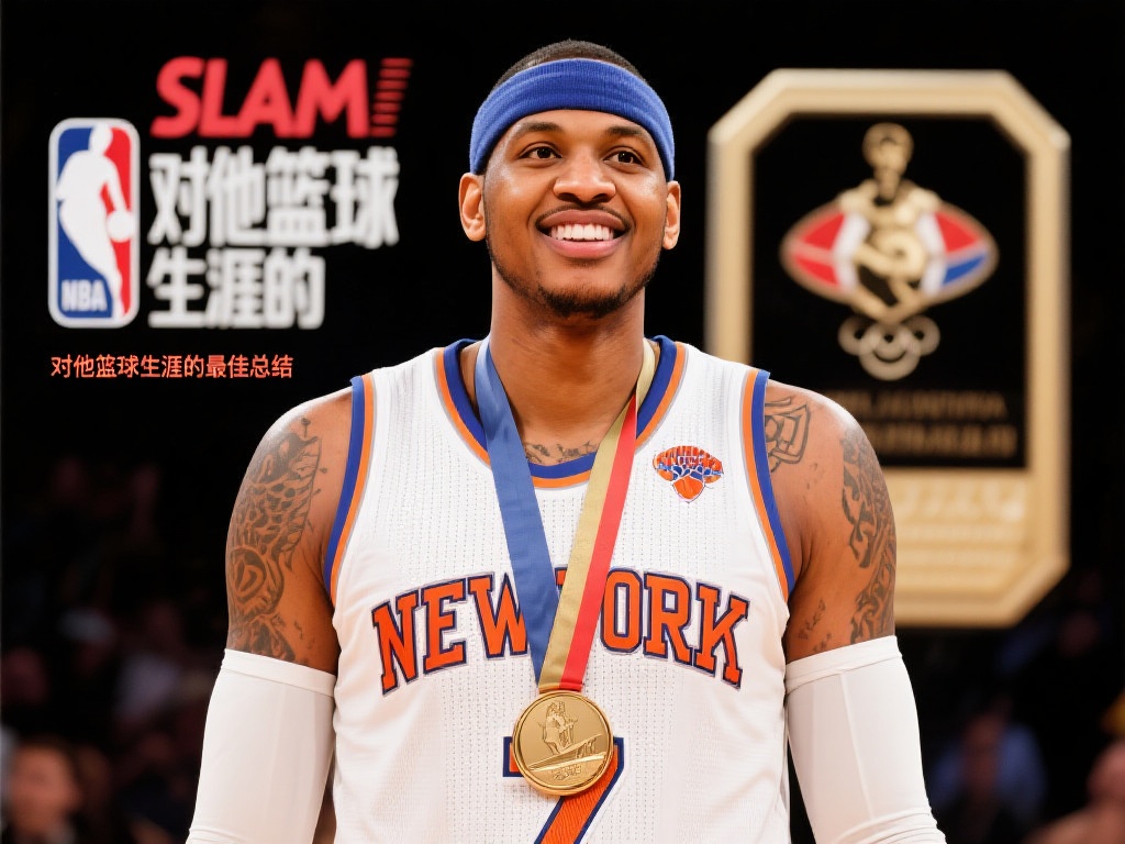 “从球场新星到传奇巨星!Slam官方致敬卡梅罗-安东尼名人堂荣耀” Slam官方的祝贺词中提到,卡梅罗-安东